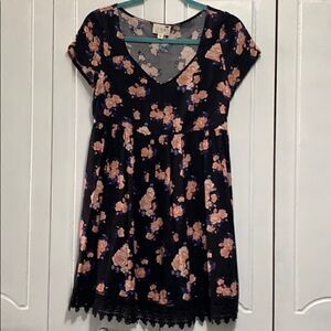 La Hearts  print dress small